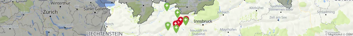 Map view for Pharmacies emergency services nearby Biberwier (Reutte, Tirol)